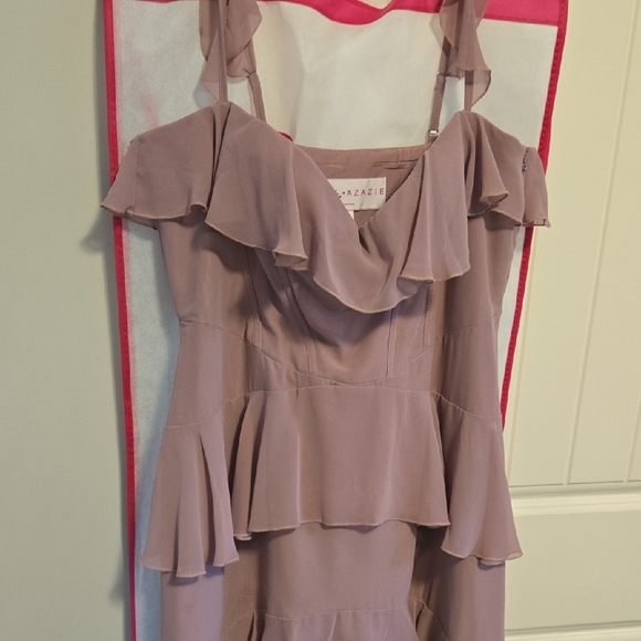 Azazie Ruffled Maxi Dress - Picture 3 of 4